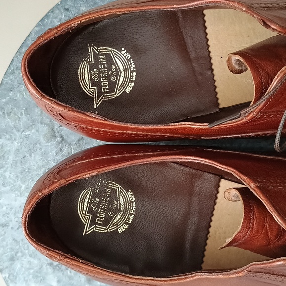 Florsheim Brown Leather Men\'s Wingtip Oxfords 10.5 D main image 11